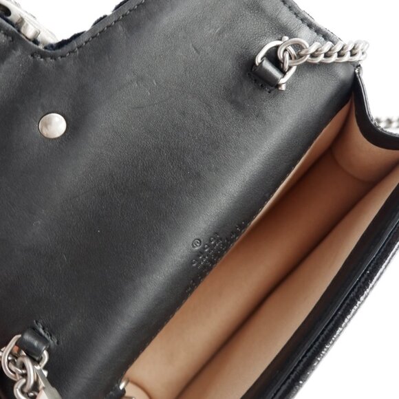 Authentic Preowned Gucci Navy Velvet Super Mini Dionysus Bag - Picture 15 of 16